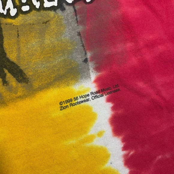 Vintage 1999 Bob Marley Tie Dye Band Tee - Picture 6 of 6